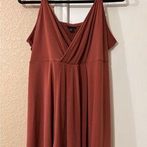 Elegant Rust Dress